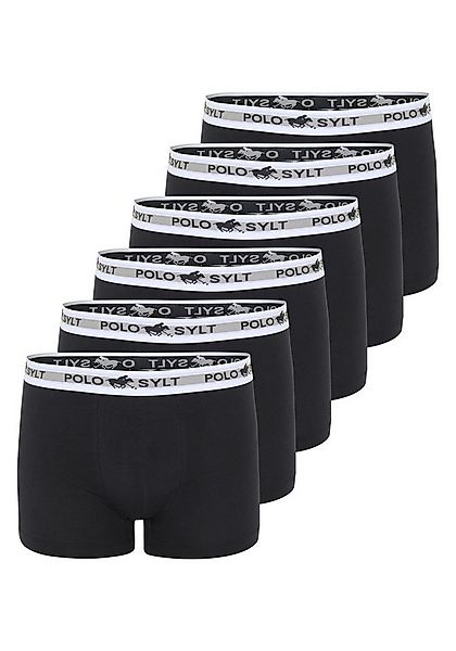 Polo Sylt Boxershorts im Sechserpack und Label-Look günstig online kaufen