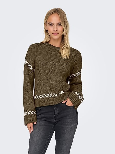 ONLY Rundhalspullover ONLAMANDA LIFE LS O-NECK günstig online kaufen