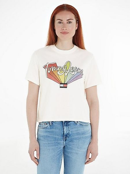 Tommy Jeans T-Shirt TJW BXY RAINBOW FLAG TEE mit Frontprint günstig online kaufen