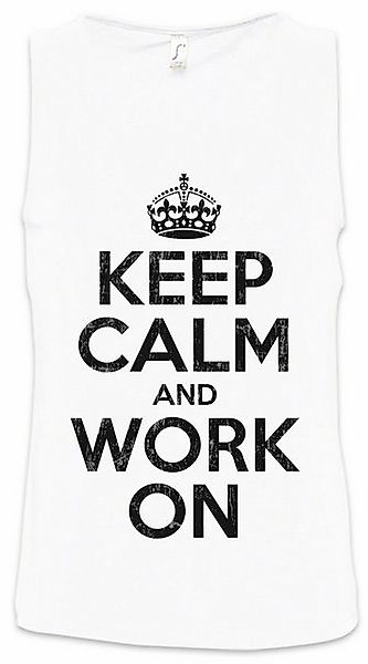 Urban Backwoods Tanktop Keep Calm And Work On Ärmelloses T-Shirt Arbeiter H günstig online kaufen