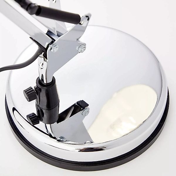 Schreibtischlampe Henry, chrom, Höhe 50 cm, verstellbar günstig online kaufen