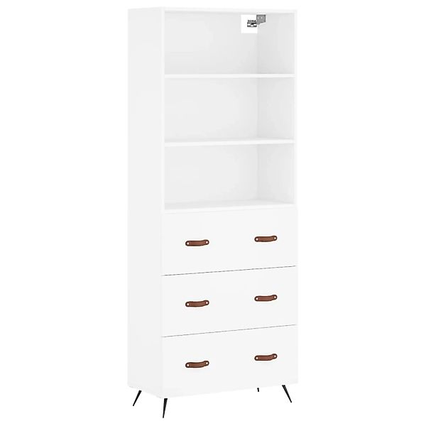 vidaXL Highboard Weiß 69,5x34x180 cm Holzwerkstoff 3189349 günstig online kaufen