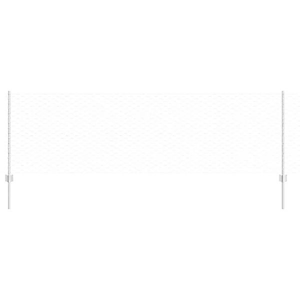 vidaXL Zaun mit Pfosten Silber 0,8 x 25 m Stahl 3336997 günstig online kaufen