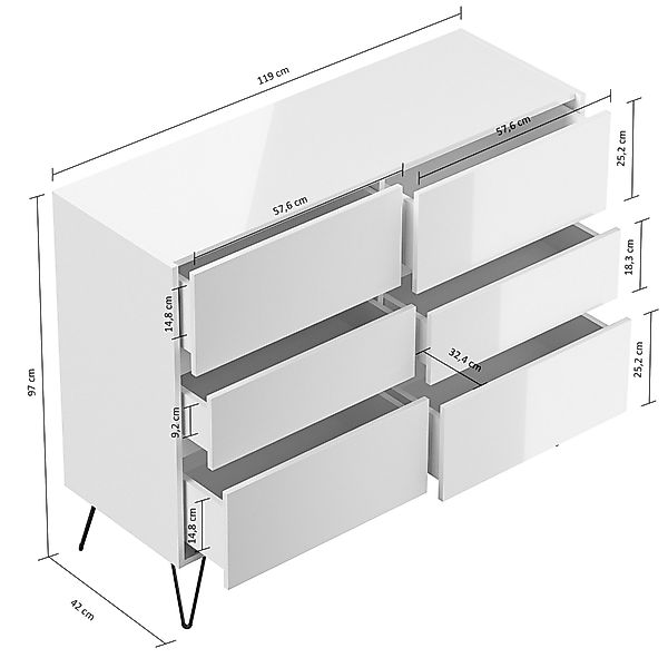 Magnolia Home Sideboard Sideboard Kommode Volo günstig online kaufen