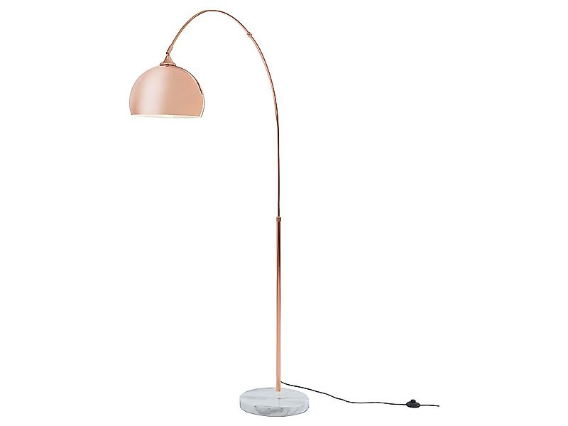 Große Stehleuchte Art Déco - Metall & Marmor - 180 cm - Kupferfarben - OMBR günstig online kaufen