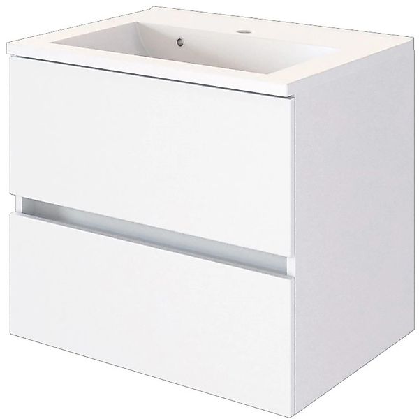 Held Möbel Waschtisch Verona 60 cm matt Weiß-Weiß günstig online kaufen