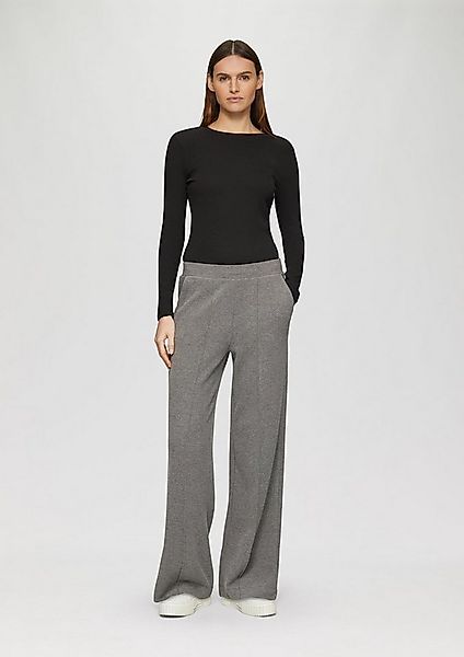 s.Oliver Chinos Hose Weiche Wide Leg-Hose aus Baumwollmix günstig online kaufen