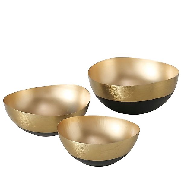 BOLTZE Dekoschale 3tlg. Schalen-Set Anelo schwarz, günstig online kaufen