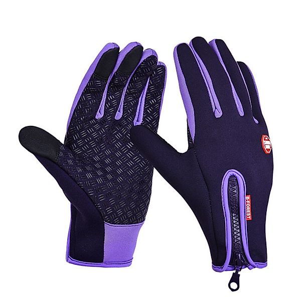 Blusmart Fahrradhandschuhe Warme Vollfinger-Fahrrad-Touchscreen-Handschuhe günstig online kaufen