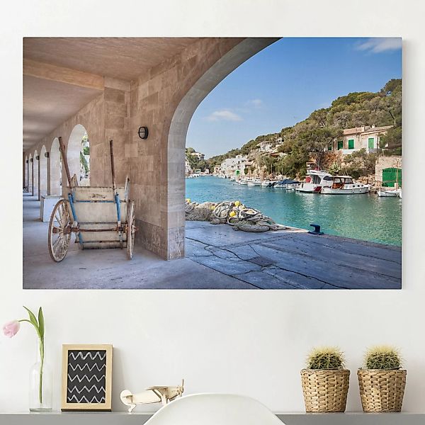 Leinwandbild Architektur & Skyline - Querformat Cala Figuera Mallorca günstig online kaufen