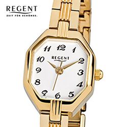 Regent Quarzuhr Regent Damen-Armbanduhr gold Analog günstig online kaufen