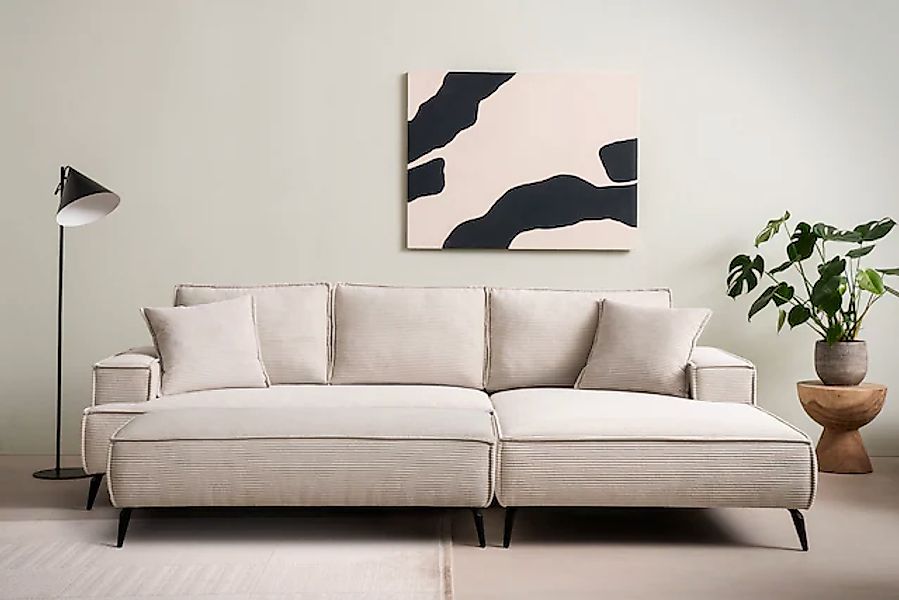 Home affaire Sitzgruppe »TVINNU, Polsterecke L-Form, Schlaffunktion, mit Ho günstig online kaufen