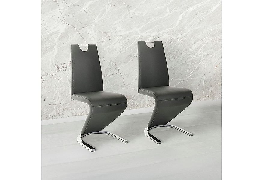 Home affaire Esszimmerstuhl Monza (Set, 2 St), Bezug in Kunstleder, Rückenl günstig online kaufen