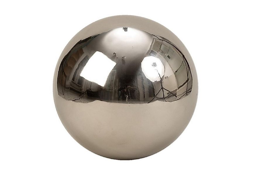 Geschenkestadl Dekoobjekt Dekokugel silber Teichkugel Rosenkugel Edelstahl günstig online kaufen