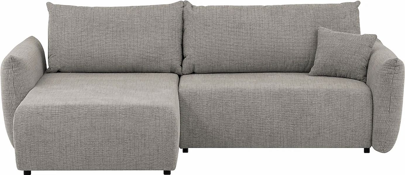 INOSIGN Ecksofa "MAVAS Schlafsofa mit Bettkasten, L-Form," ca.257/127cm (Li günstig online kaufen