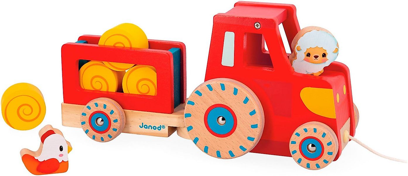 Janod Nachziehfahrzeug Bauernhof - Traktor günstig online kaufen