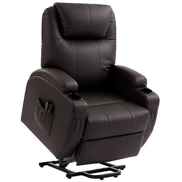 HOMCOM Fernsehsessel Elektrisch Relaxsessel mit Aufstehhilfe, Liegefunktion günstig online kaufen