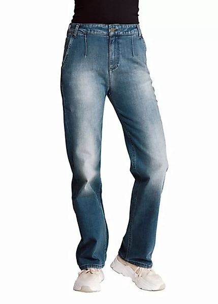 Zhrill Schlagjeans Jeans Schlaghose LOU Blue angenehmer Tragekomfort günstig online kaufen