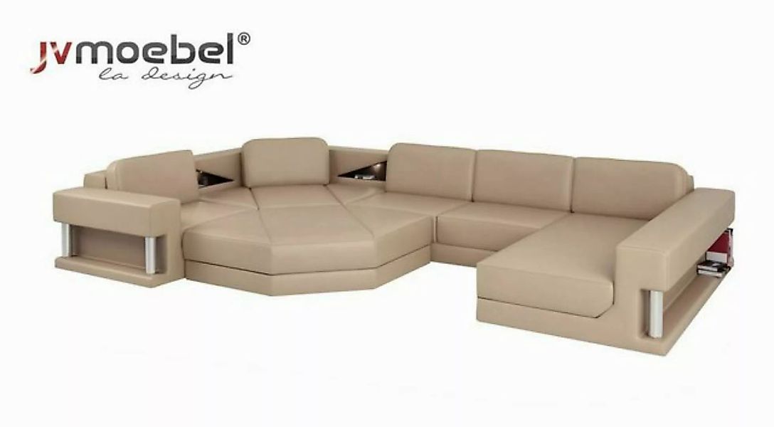 JVmoebel Ecksofa Ecksofa Sofa Couch Polster Garnitur Leder Sofas Ecke Wohnl günstig online kaufen