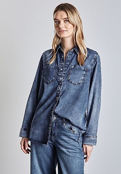 STREET ONE Jeansbluse mit Knopfleiste günstig online kaufen