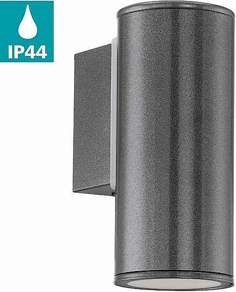 EGLO Wandleuchte "RIGA" GU10 Warmweiß Wand-/Deckenleuchte, L6,5 x H15 x AL9 günstig online kaufen