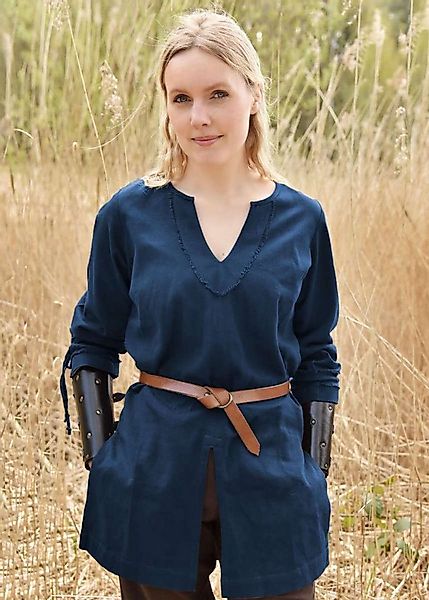 Battle Merchant Tunika Frauen-Tunika Ylva, blau XXXL günstig online kaufen