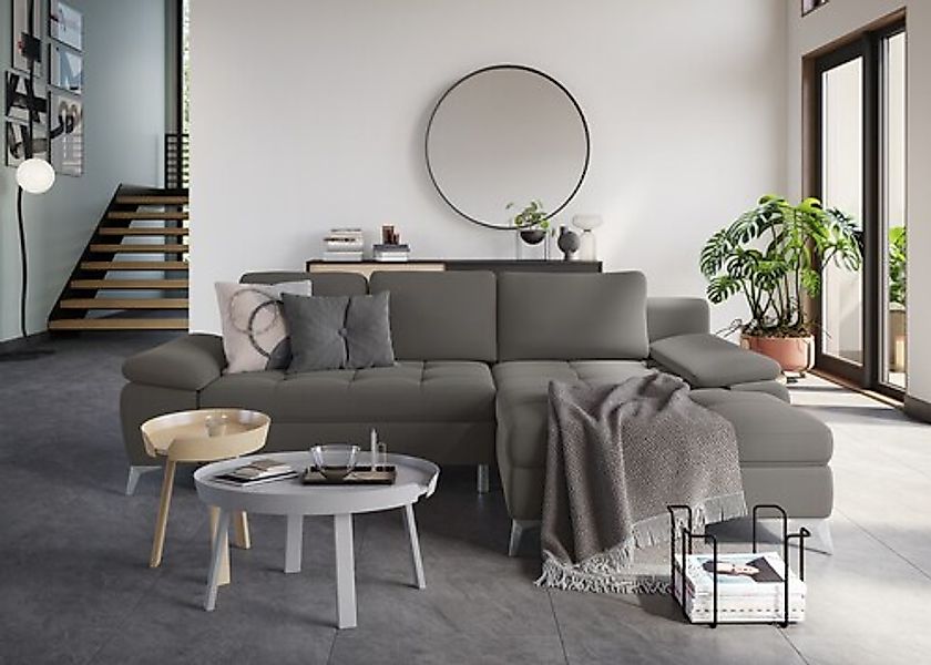 sit&more Ecksofa »Latigo L-Form« mit Recamiere, wahlweise mit Bettfunktion günstig online kaufen