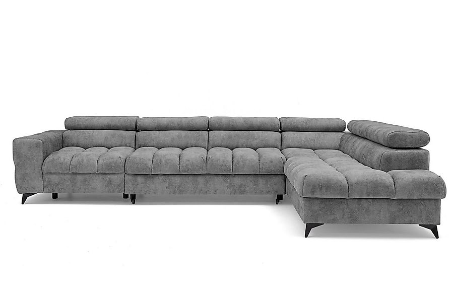 Muffo Ecksofa Pudding Maxi, Elegante starke Steppung, mit Bettkasten, verst günstig online kaufen