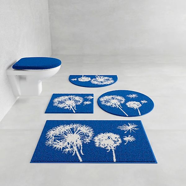 Grund Badematte »Pusteblume, Badvorleger, Badezimmer Teppich, sehr weich«, günstig online kaufen
