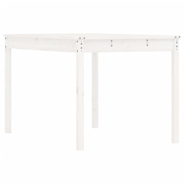 vidaXL Gartentisch, Outdoor Tisch Weiß 121x82,5x76 günstig online kaufen