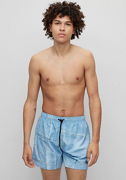 HUGO Underwear Badeshorts "JEY", im modischem Denim-Patch Design günstig online kaufen