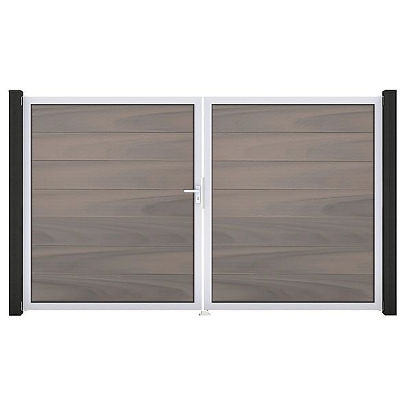 GroJa Steckzaun Tor Grande DIN Links EV1 Bi-Color co-extrudiert günstig online kaufen