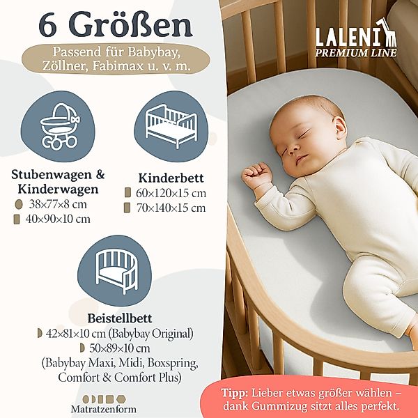 Laleni Spannbettlaken Premium für Beistellbett - günstig online kaufen