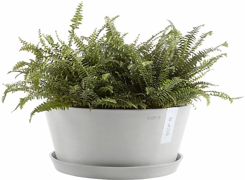 ECOPOTS Blumentopf "Frankfurt 40 Weißgrau", für innen und außen: frostsiche günstig online kaufen