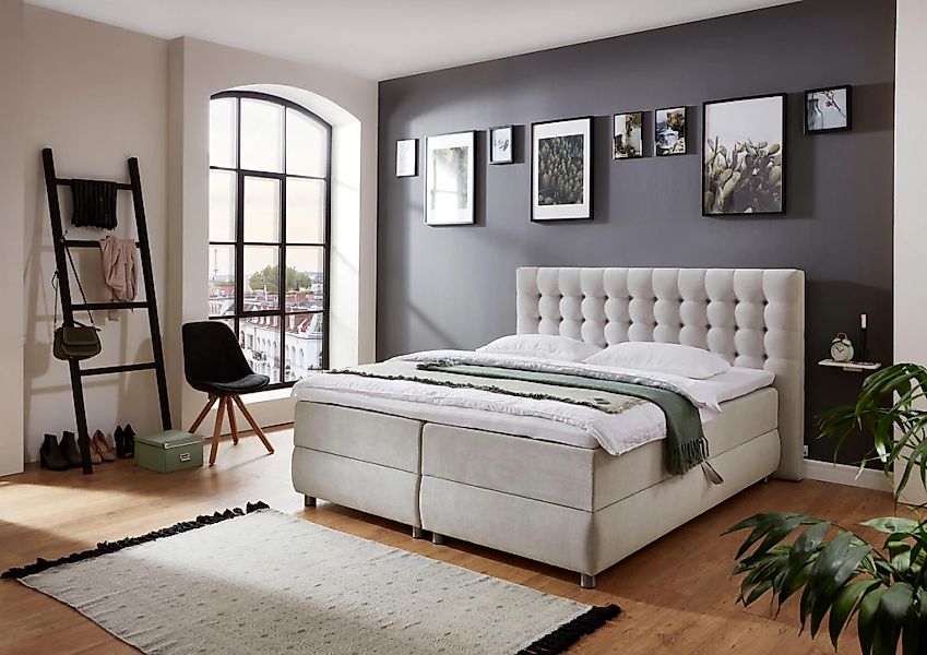 ATLANTIC home collection Boxspringbett "Tina" mit Bettkasten und Topper, au günstig online kaufen