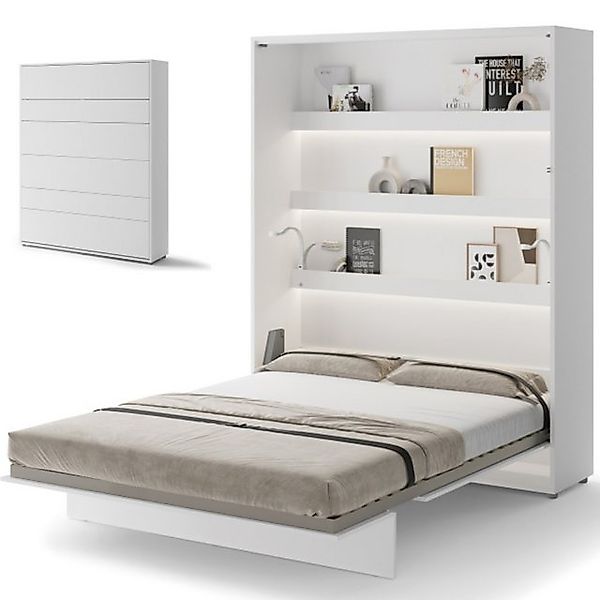 yourhouse24 Schrankbett Bed Concept Wandklappbett Vertikal Gästebett 90/120 günstig online kaufen