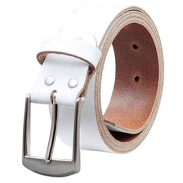 COLOGNEBELT Ledergürtel OM49-SL-Weiss MADE IN GERMANY, günstig online kaufen