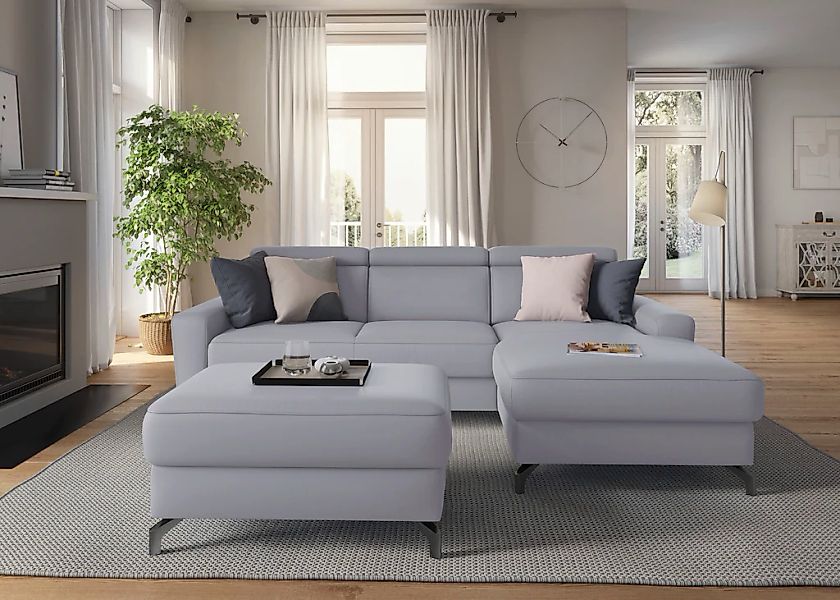 sit&more Ecksofa "Scarlett L-Form", inklusive Kopfteilverstellung, wahlweis günstig online kaufen