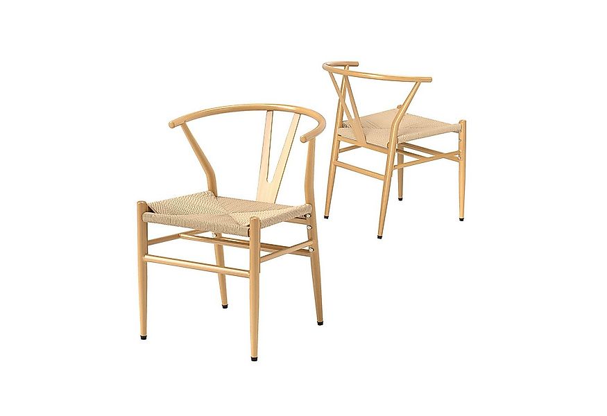 COSTWAY Esszimmerstuhl (2 St), 2er Set, mit Y-förmiger Rückenlehne, Küchens günstig online kaufen