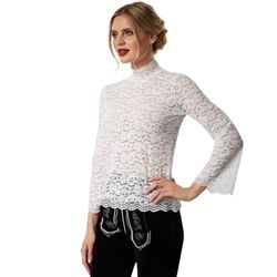 dressforfun Shirtbluse Bluse Hannerl geriffelte Ärmel günstig online kaufen