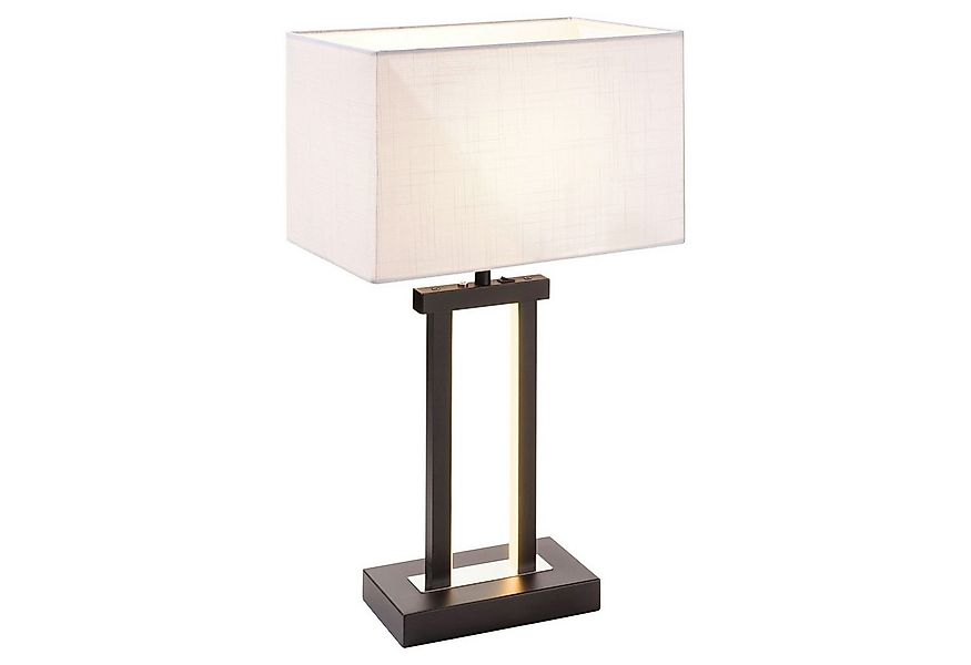 MONDO LED Tischleuchte DOMO, 3-flammig, H 55 cm, Schwarz, Weiß, Dimmfunktio günstig online kaufen