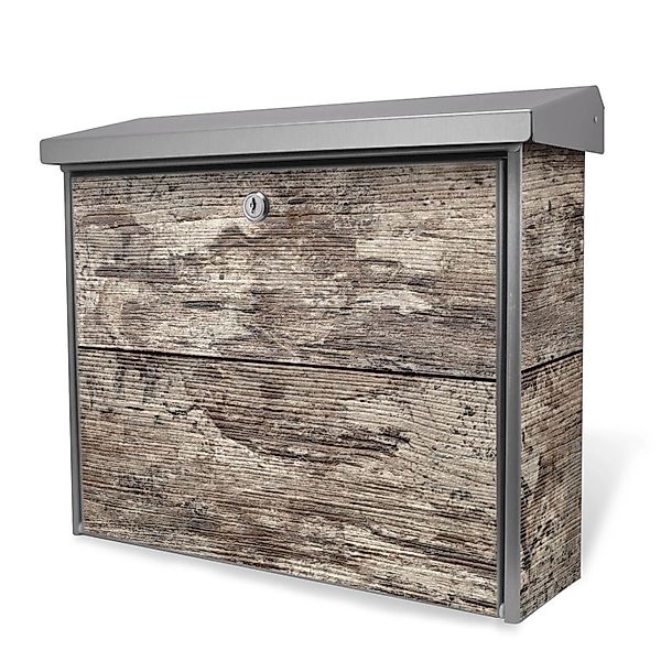 Banjado Briefkasten Edelstahl 38.5x31.5x12cm Ohne Zeitungsfach Inkl. Montag günstig online kaufen