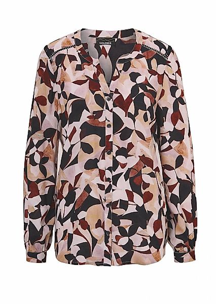 GOLDNER Kurzarmbluse "Bluse mit Tunika Ausschnitt" günstig online kaufen