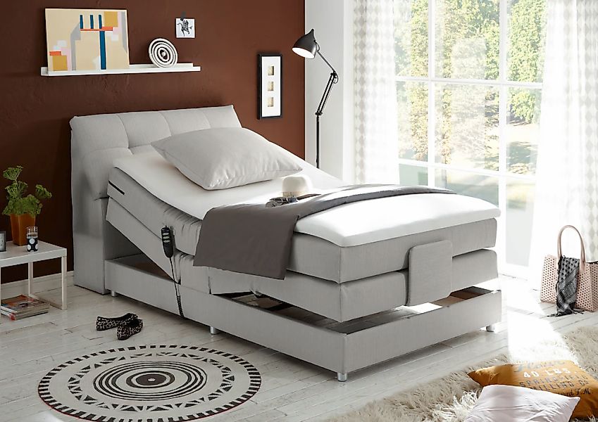 ED EXCITING DESIGN Boxspringbett "Carpino wahlweise in den Breiten 120cm od günstig online kaufen