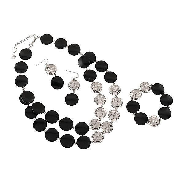 KARMA Schmuckset Damen Schwarz Gold od. günstig online kaufen