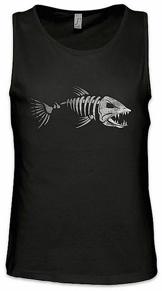 Urban Backwoods Tanktop Fish Skeleton Ärmelloses T-Shirt Skelett Fischskele günstig online kaufen