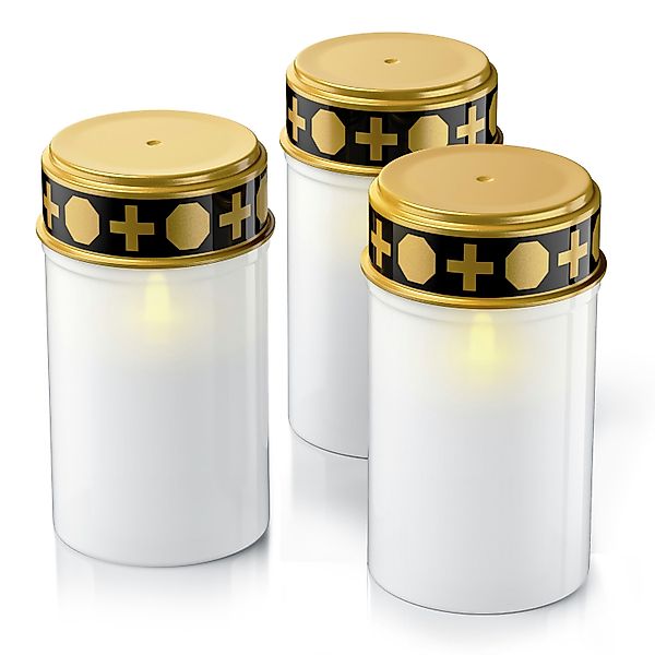 BEARWARE Grabkerze LED Grablicht, Batteriebetrieb, Friedhofskerze, günstig online kaufen
