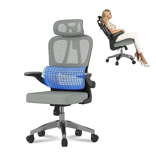 FLEXISPOT Bürostuhl Ergonomischer Schreibtischstuhl (mit 2D-Kopfstütze, günstig online kaufen