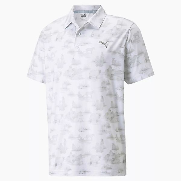 PUMA Cloudspun Mowers Herren Poloshirt | Mit Aucun | Weiß/Grau | Größe: 3XL günstig online kaufen
