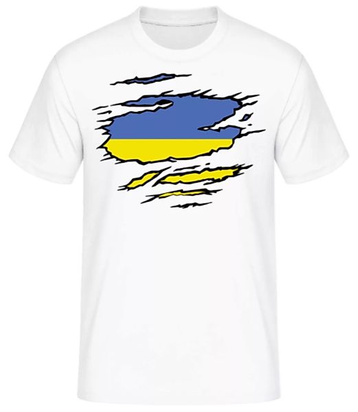 Zerrissene Flagge Ukraine · Männer Basic T-Shirt günstig online kaufen